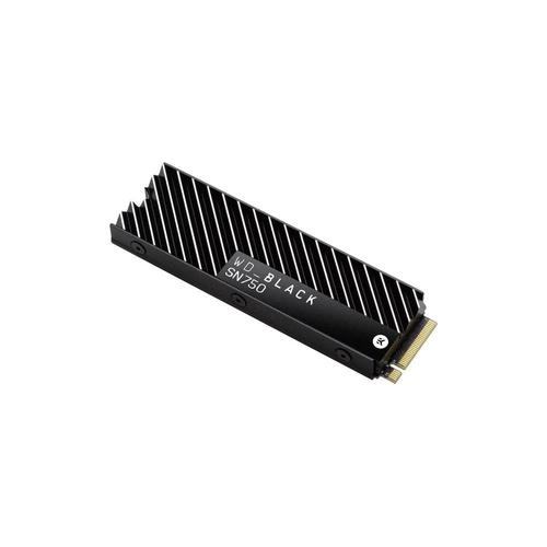 WD Black SN750 NVMe SSD WDBGMP5000ANC - SSD - 500 Go - interne - M.2 2280 - PCIe 3.0 x4 (NVMe) - dissipateur de chaleur intégré