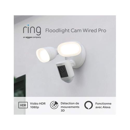 Caméra de sécurité Ring Floodlight Cam Wired PRO - Blc