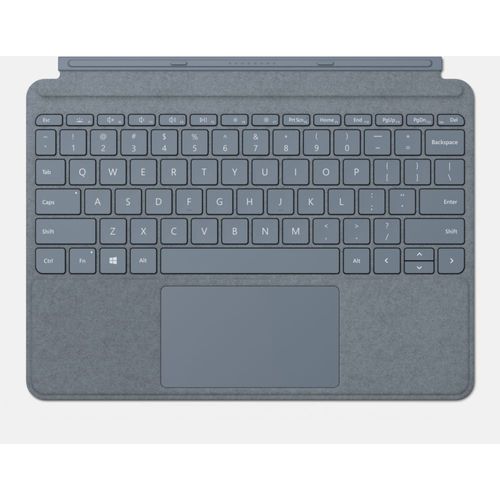 Microsoft Surface Go Type Cover - Clavier - avec trackpad, accéléromètre - rétroéclairé - Français - bleu iceberg - pour Surface Go, Go 2