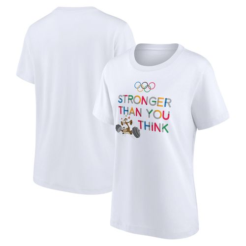 T-Shirt Graphique The Olympic Collection X Looney Tunes Weights Typographie - Blanc - Femme