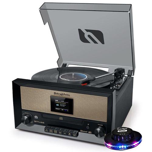 Système chaîne Hifi - Muse MT-110DAB - et platine Vinyle avec écran TFT - CD/USB/AUX/FM/DAB/DAB+ - 33/45/78 tours - Lumière OVNI