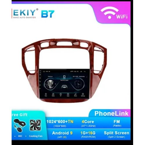Autoradio Android pour Toyota Highlander lecteur de limitation Carplay stéréo Auto Blu-Ray IPS No 2 Din X7 1 XU20 2001 - 2007