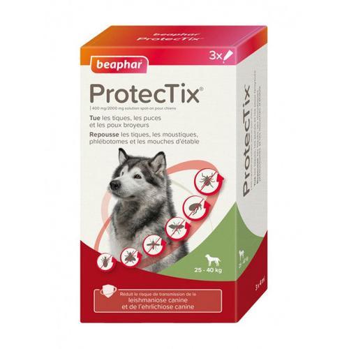 Pipettes Antiparasitaires Protectix Très Grand Chien Beaphar 25 À 40 Kg