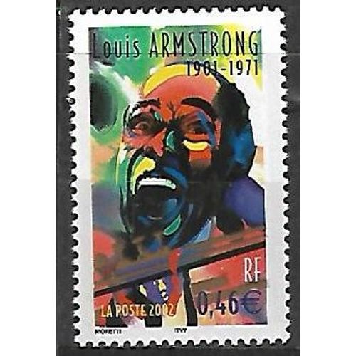 Timbre France 2002 Neuf** 3500 - Louis Armstrong