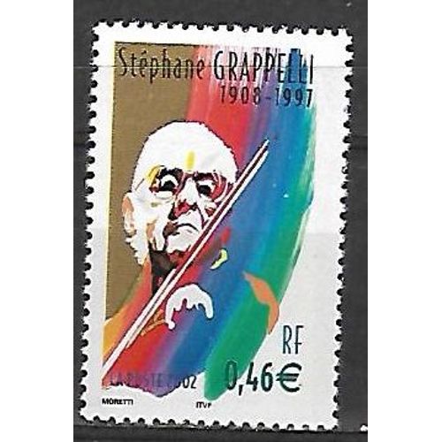 Timbre France 2002 Neuf ** 3504 - Stephan Grappelli