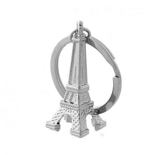 Porte-Clés Tour Eiffel France Paris Argenté Femme Homme
