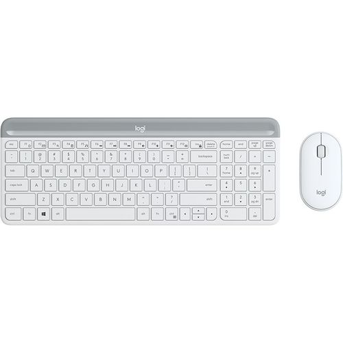 Logitech Slim Wireless Keyboard And Mouse Combo Mk470 - Offwhite - No