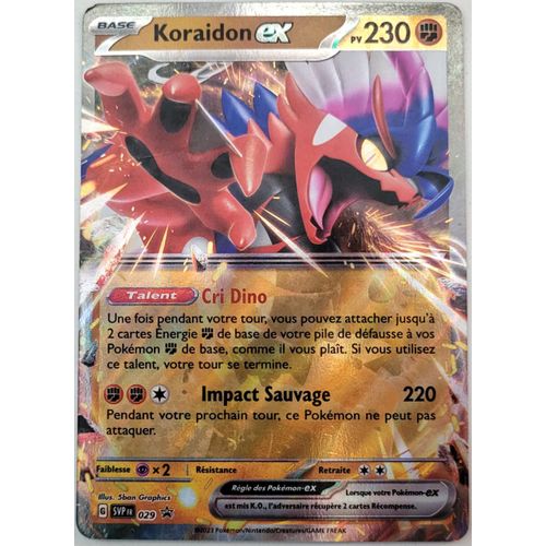 Koraidon Ex Pv 230 Sv029 - Carte Promo Sv - Écarlate Et Violet Évolution À Paldea