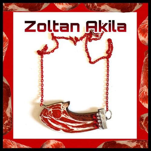 Collier Viande En Bois