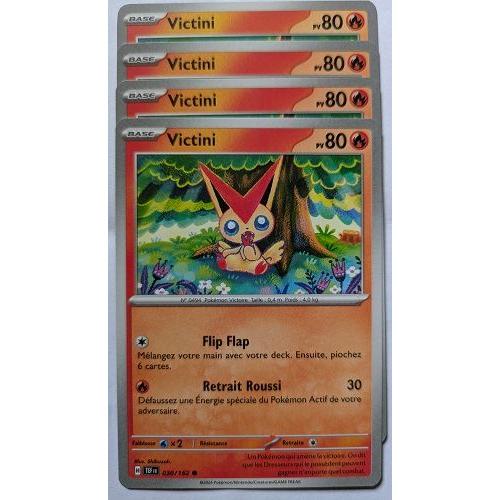 Pokemon Tcg "Victini" (C - X4) Forces Temporelles (Tef) 030/162 Vf