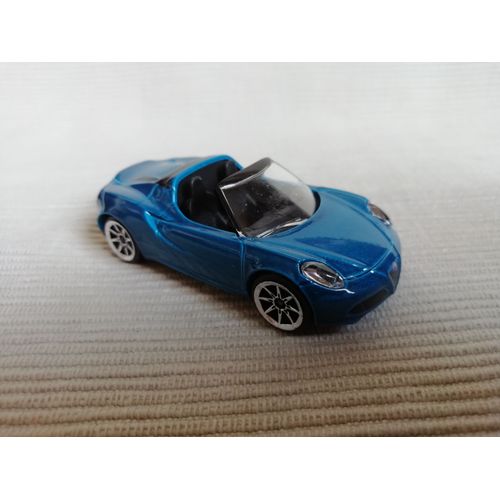 Voiture Alfa Romeo 4c Spider Bleu 1/64-Majorette