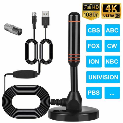 Antenne de télévision numérique intérieure HDTV, amplificateur de Signal HD amplifié