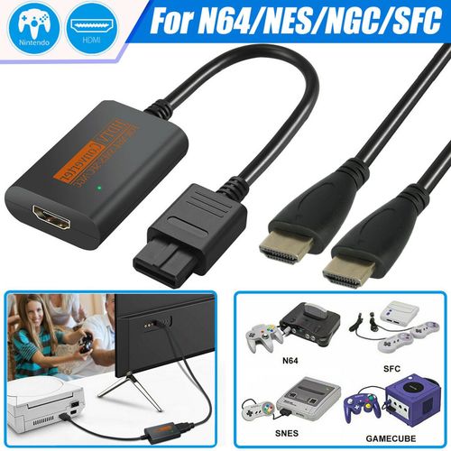 Adaptateur convertisseur HDMI Nintendo 64/SNES/NGC/SFC Gamecube