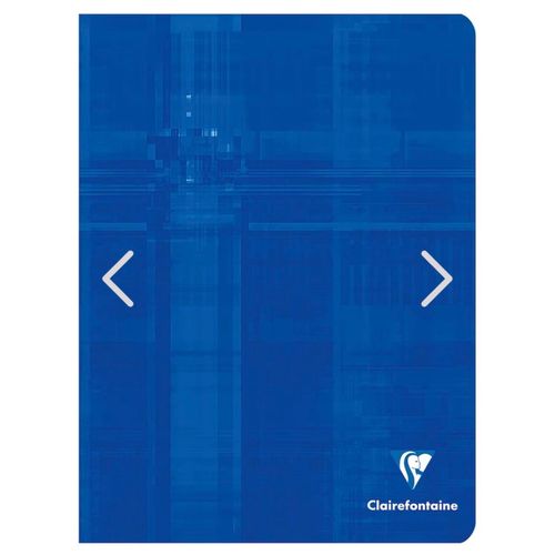 Cahier Piqué Clairefontaine 24x32 96 Pages Petit Carreaux Bleu Foncé