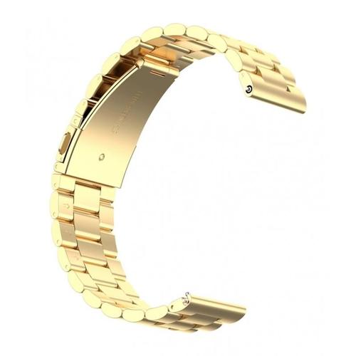 Bracelet Montre en Métal Haut de Gamme Remplacement Solide en Acier  Inoxydable à Deux Tons 22 mm d'or