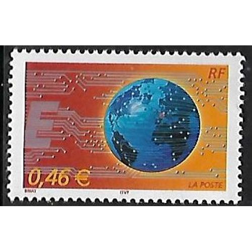 Timbre France 2002 Neuf** 3532 " Le Monde En Réseau"