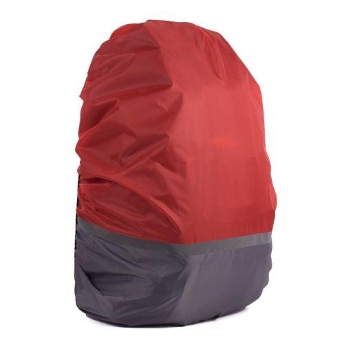 Sac À Dos Lumineux Pour Alpinisme En Plein Air, 2 Pièces, Couleurs Assorties, Housse De Pluie, L 45-55l, Gris + Rouge