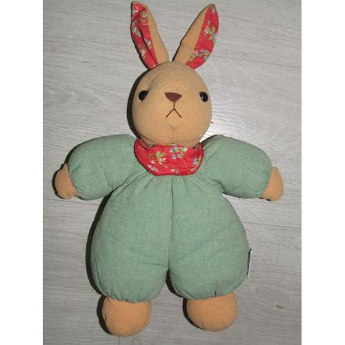 Lapin Ajena Vert Rouge A Fleurs Grelot