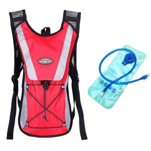 Sac À Dos De Cyclisme D'alpinisme De Sports De Plein Air Avec Sac D'eau 2l Rouge