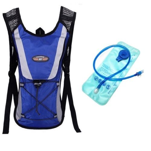 Sac À Dos De Cyclisme D'alpinisme De Sports De Plein Air Avec Sac D'eau 2l Bleu