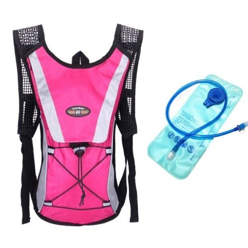 Sac À Dos De Cyclisme D'alpinisme De Sports De Plein Air Avec Sac D'eau 2l Rose