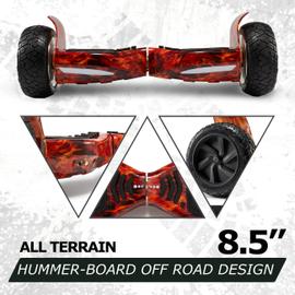 Hoverboard 10 pouces tout terrain rouge Flamme