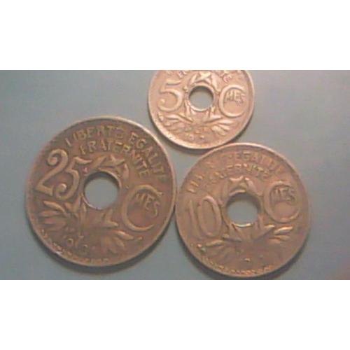 5,10 Et 25 Centimes 1931