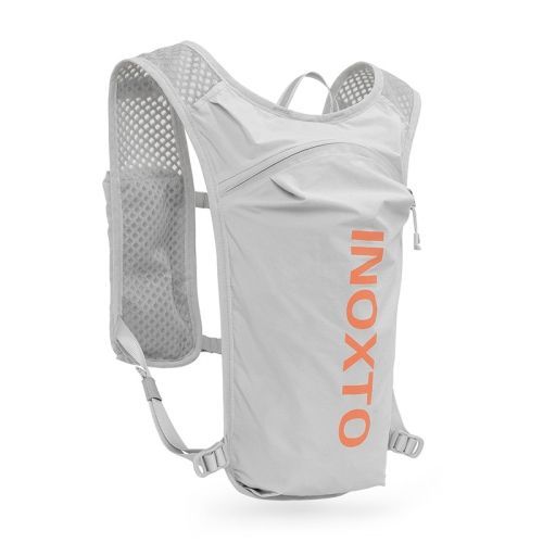 Inoxto 591 5l Sac À Dos D'hydratation De Poitrine Multifonction Marathon Outdoor Gris Clair Et Orange