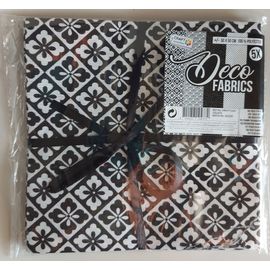Lot 5 Coupons De Tissu - 50x50cm - 100% Polyester