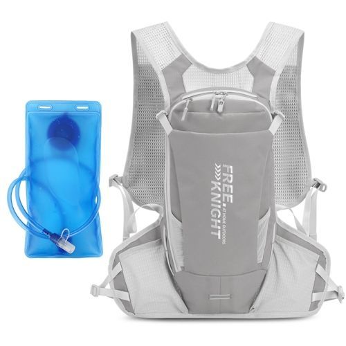Free Knight Fk0218s 12l Sac À Eau De Cyclisme En Plein Air Gilet Randonnée Sac À Dos D'approvisionnement En Eau Avec Sac À Boire 2l Gris Clair