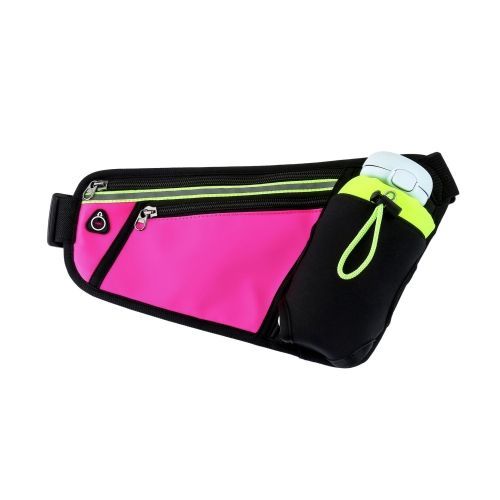 Sac De Taille Triangle Sports Running, Sac De Bouteille D'eau Pour Téléphone Portable, Rose Rouge