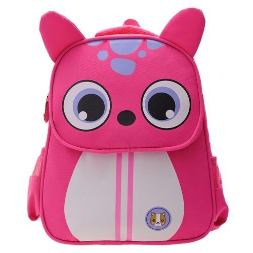 Sac à dos Animal pour enfants, sac à dos de loisirs éclaircissant pour étudiants Rose rouge