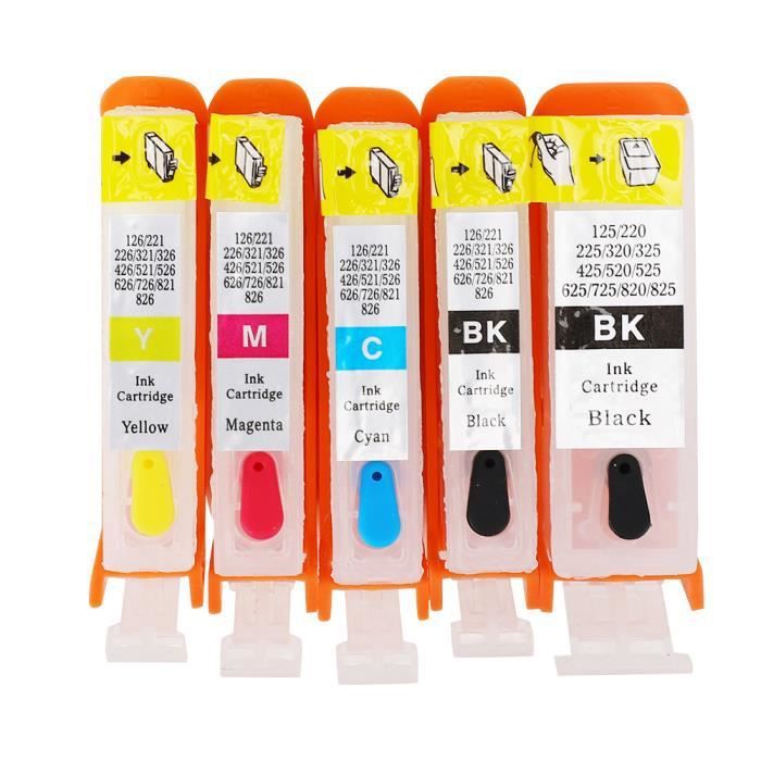 Canon CLI-526 Multipack - Pack de 3 - jaune, cyan, magenta - original -  réservoir d'encre - pour PIXMA iP4950, iX6550, MG5350, MG6150, MG6250,  MG8150, MG8250, MX715, MX885, MX892, MX895 - Cartouche