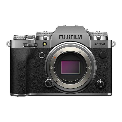 Fujifilm X Series X-T4 - Appareil photo numérique - sans miroir - 26.1 MP - APS-C - 4K / 60 pi/s - corps uniquement - Wi-Fi, Bluetooth - argent
