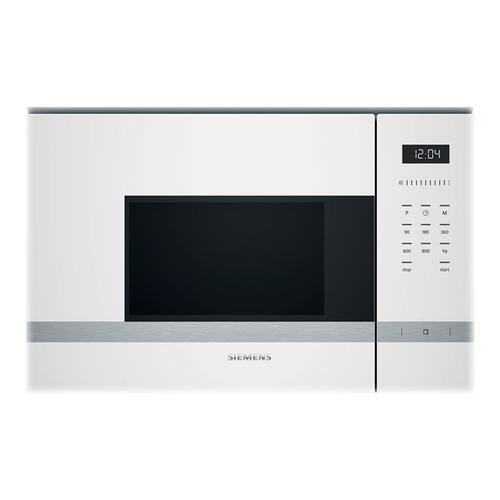 Siemens iQ500 BF525LMW0 - Four micro-ondes monofonction - encastrable - 20 litres - 800 Watt - blanc