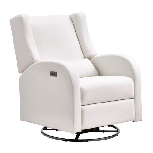 Fauteuil Inclinable Électrique-Vevor-Angle Réglable Entre 110° Et 165°-Charge 113,4 Kg-Polyester-Salon-Chambre À Coucher-Blanc Cassé