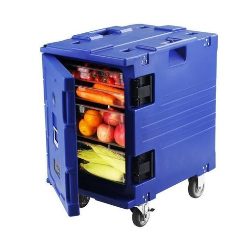 Conteneur Isotherme -Vevor-90 L Bleu Boîte De Transport-Pour Garder Au Chaud Ou Froid Traiteur Restauration