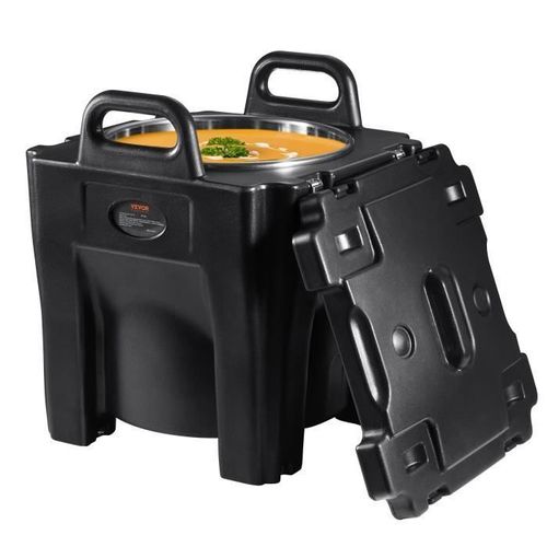 Conteneur Isotherme -Vevor-30 L Noir Boîte De Transport-Pour Garder Au Chaud Ou Froid Traiteur Restauration
