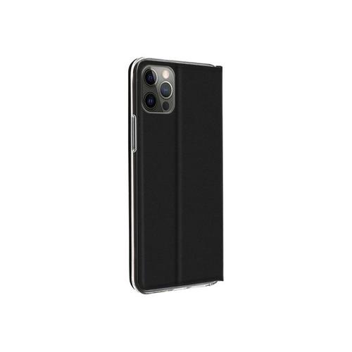 Akashi - Étui À Rabat Pour Téléphone Portable - Cuir Tpu - Noir - 6.7" - Pour Apple Iphone 12 Pro Max