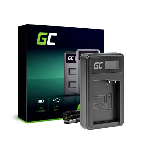 Green Cell® DE-A79B Chargeur pour batterie Panasonic DMW-BLC12 et Lumix FZ2000 FZ2500 FZ1000 FZ200 FZ300 G7 G5 G81 FZ1000 FZ300 G6M GX8M G70M G70KA GX8EG-K GX8 G70 G85 5 W 8,4 V 0,6 A Noir