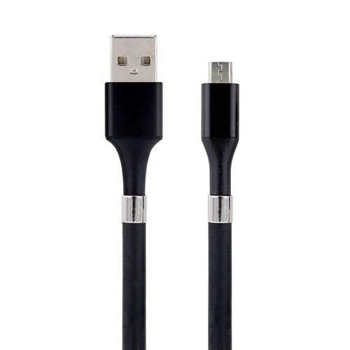 Câble micro USB /USB-A aimanté 2 m - noir
