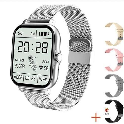 Montre Intelligente Étanche Pour Hommes Et Femmes,Tracker D'activité,Horloge De Sport,Appel Bluetooth,Mode Pour Dames,2023 - Type Mesh Belt Silver #A