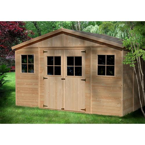 Abris de jardin en bois 12 m² pour du stockage ou un atelier