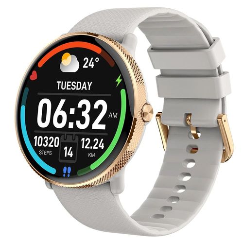 Iutacetone-Montre Intelligente S60 Pour Femme,Montre Intelligente De Sport,Appel Vocal Amoled,Fréquence Cardiaque,Pression Artérielle,Étanche Ip68,1.43 Pouces - Type Or