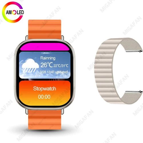 Montre Connectée Hk9 Ultra2 Amoled Pour Hommes,Gpt,Boussole,Ndavid,2 Go,Dean,Contrôle Gestuel,Fitness,Android,Ios,2024 - Type Orange Alpine D