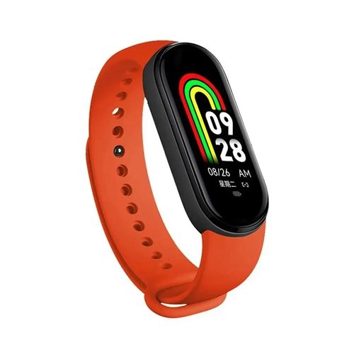 Montre Connectée M8 Bluetooth,Bracelet-Montre,Écran 0.96 Pouces,Réveil,Écran De Documents,Multifonction - Type M8 Orange