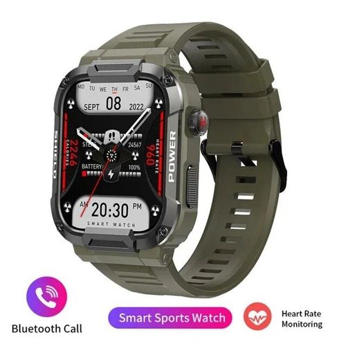Montre Intelligente Robuste Pour Homme,Xiaomi,Android,Ios,Montres De Fitness,Étanche Ip68,1.85 En Effet,Ai Voice,Bluetooth,Appel Smartwatch - Type Green