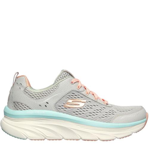 Skechers Dlux Walker Chaussures De Course Baskets Sport Femmes Taille 42 Couleur Gris/Corail - 41