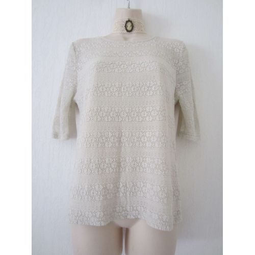 T-Shirt Beige Cache Cache T 40