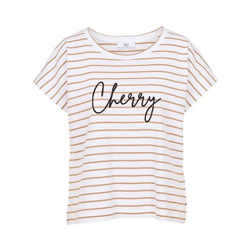 Tee Shirt Manches Courtes Le Temps Des Cerises Tsh F Cottard Sand Beige